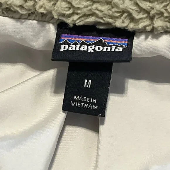 Women’s Patagonia Los Gatos Vest SZ Medium Full Zip Tan Brown Logo - Picture 9 of 11